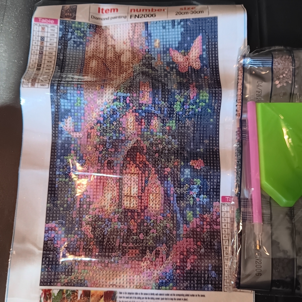 Butterfly Cottage Diamond Painting Kit 20x30